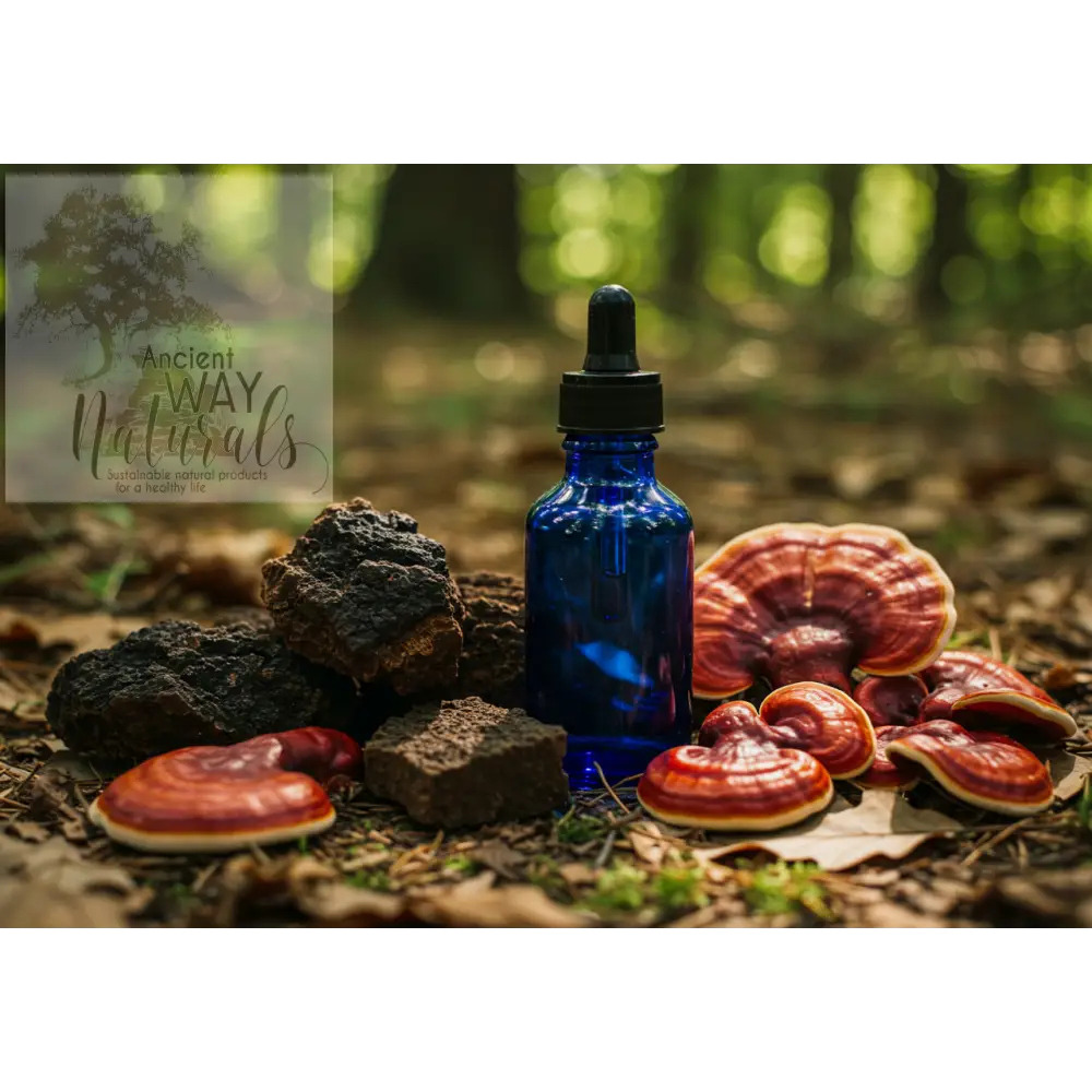 Simply Wild Triple Power Mushroom Adaptogen Drops 4oz - Simply Wild Liquid Mushroom Complex Extracts