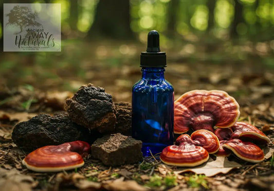 Simply Wild Triple Power Mushroom Adaptogen Drops 4oz - Simply Wild Liquid Mushroom Complex Extracts